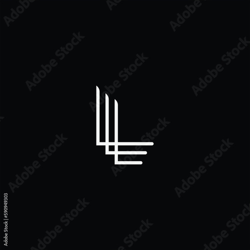 initial l logo design simple icon abstract photo