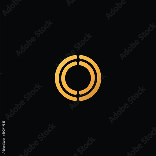 o initial logo design luxury line art