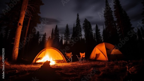 Get Cozy in the Great Outdoors: Roasting Marshmallows by the Campfire in Our Comfy Tent