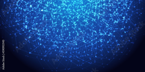 テクノロジー　ネットワーク　ビジネス　背景