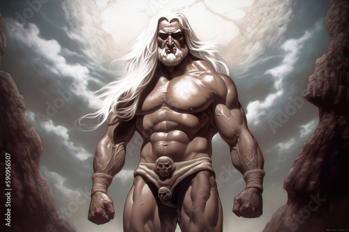 Zeus king of olimpus epic illustration © JEROME