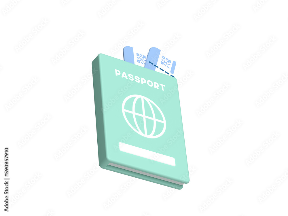 Preparations for a happy journey away. Airplane, ticket,
luggage bag, passport, etc. 3d rendering Preparations for a happy journey away. Airplane, ticket,
luggage bag, passport, etc. 3d rendering