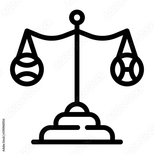 sports law line icon