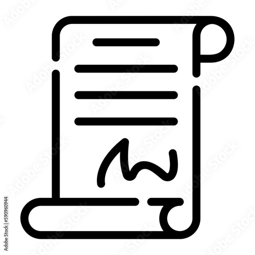 agreement line icon