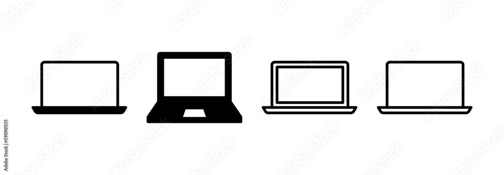 Laptop icon vector for web and mobile app. computer sign and symbol Laptop icon vector for web and mobile app. computer sign and symbol