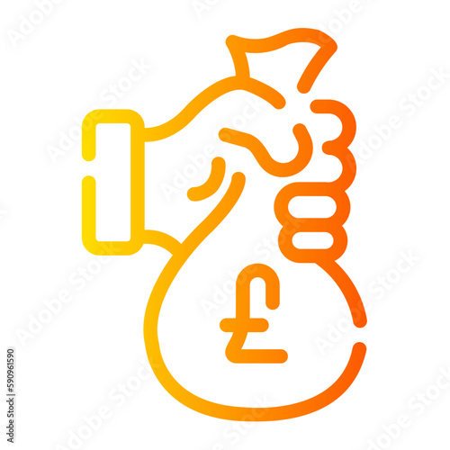 corruption gradient icon