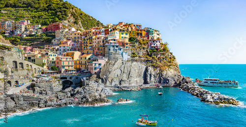 Fototapeta Naklejka Na Ścianę i Meble -  The Coastal Village of Cinque Terre at Italy