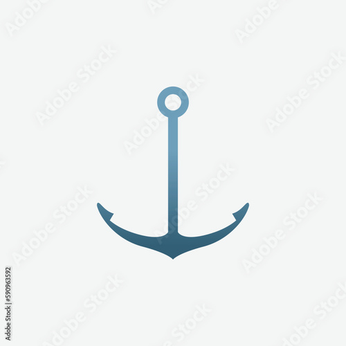 Anchor icon, vector image - vector