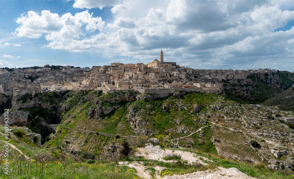 Fototapeta premium The Sassi of Matera, a Unesco World Heritage Site.