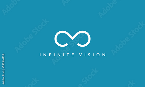 M logo, infinite logo, eyeglasses logo, vision