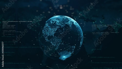 digital world map