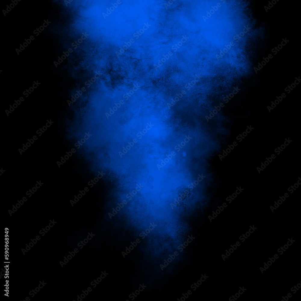 Blue color powder explosion isolated on black background. Royalty high-quality free stock photo image of Blue powder explosion. Colorful dust explode. Paint Holi, Blue dust particles splash Blue color powder explosion isolated on black background. Royalty high-quality free stock photo image of Blue powder explosion. Colorful dust explode. Paint Holi, Blue dust particles splash