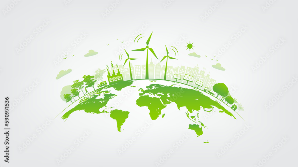 Earth day, World environment day and sustainable development concept ...