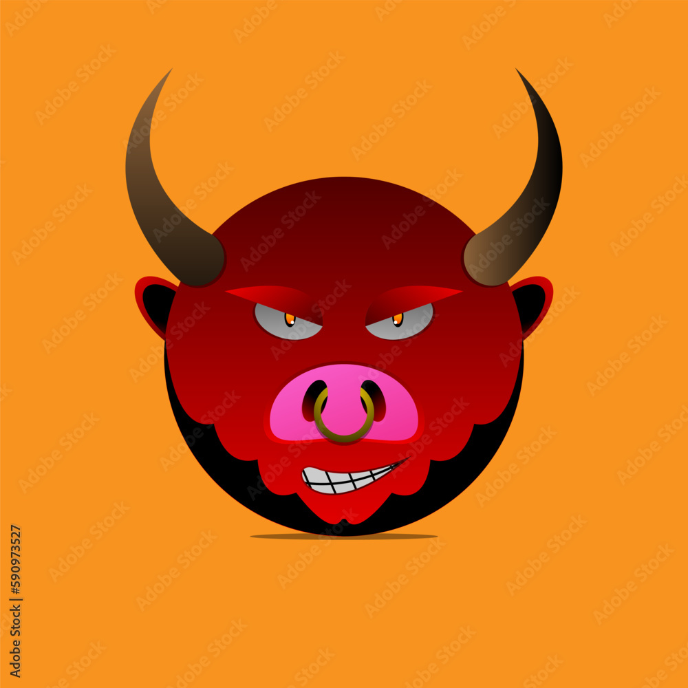 ball shape monster vector illustration. ball shape monster vector illustration.