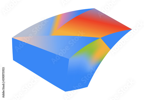 Free Download Gradient 3d geometric shape vector - GFXLoad