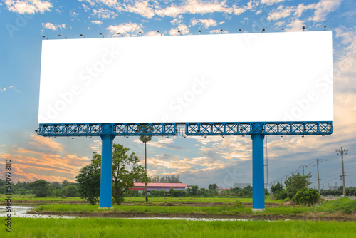 billboard or advertising poster for advertisement concept background.