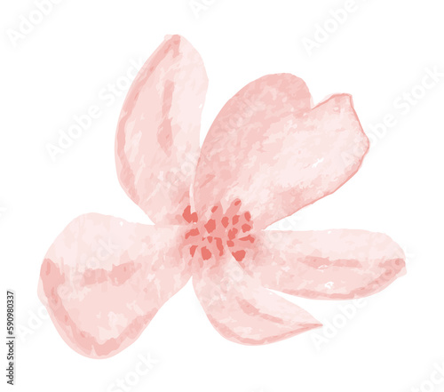 Watercolor wedding flower