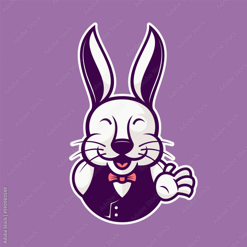 Bunny logo mascot Bunny logo mascot