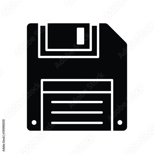 floppy disk icon vector design template in white background