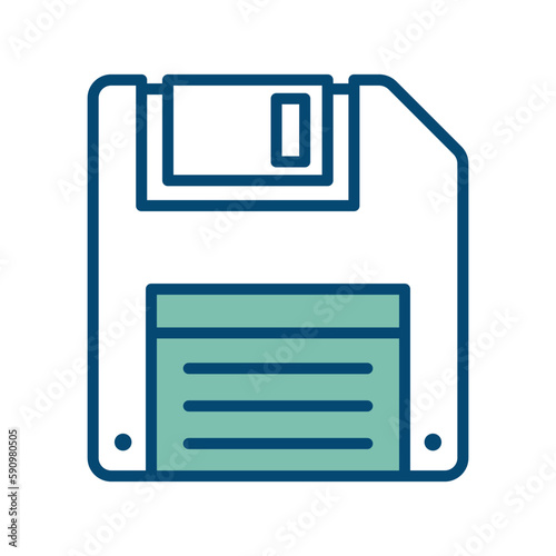 floppy disk icon vector design template in white background