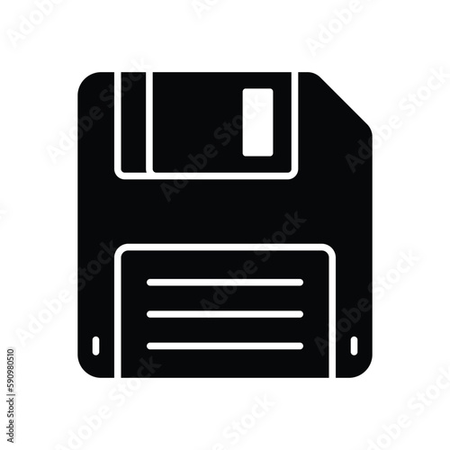 floppy disk icon vector design template in white background