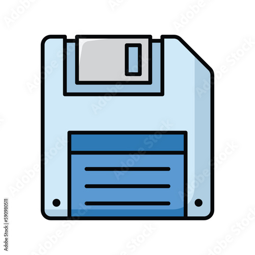floppy disk icon vector design template in white background