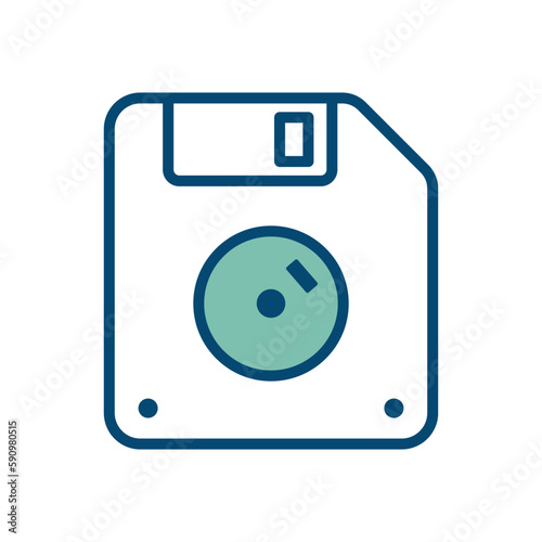 floppy disk icon vector design template in white background