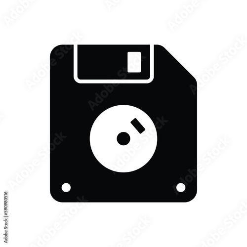 floppy disk icon vector design template in white background