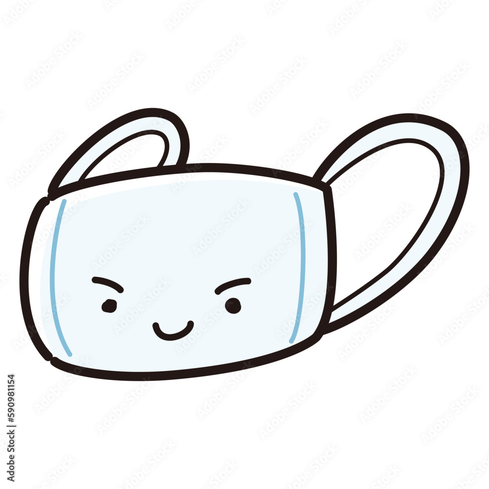 マスクのかわいいキャラクター
