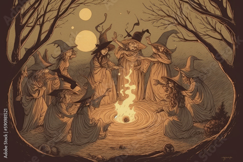 Wallpaper Mural illustration of a halloween background Torontodigital.ca