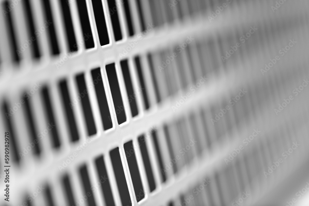 Abstract photography of white metal grid Abstract photography of white metal grid