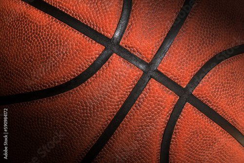 Macro photography of basketball © Mirko