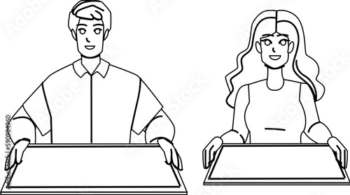 tray food holding vector