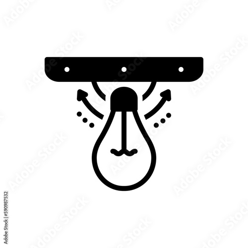 Black solid icon for frequently 