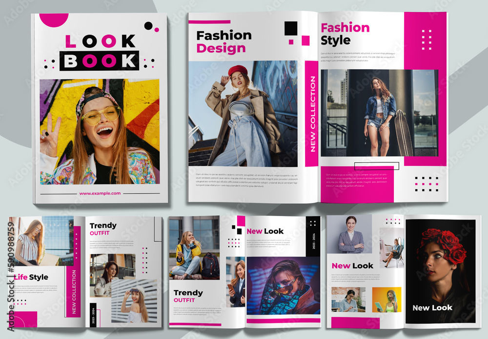 Fashion Business Lookbook Design Template Stock Template | Adobe Stock