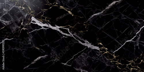 Dark marble background stone in seamless glitter pattern and luxurious. Generative AI