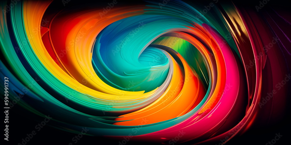 Fototapeta premium Abstract background with gradient colors Generative AI