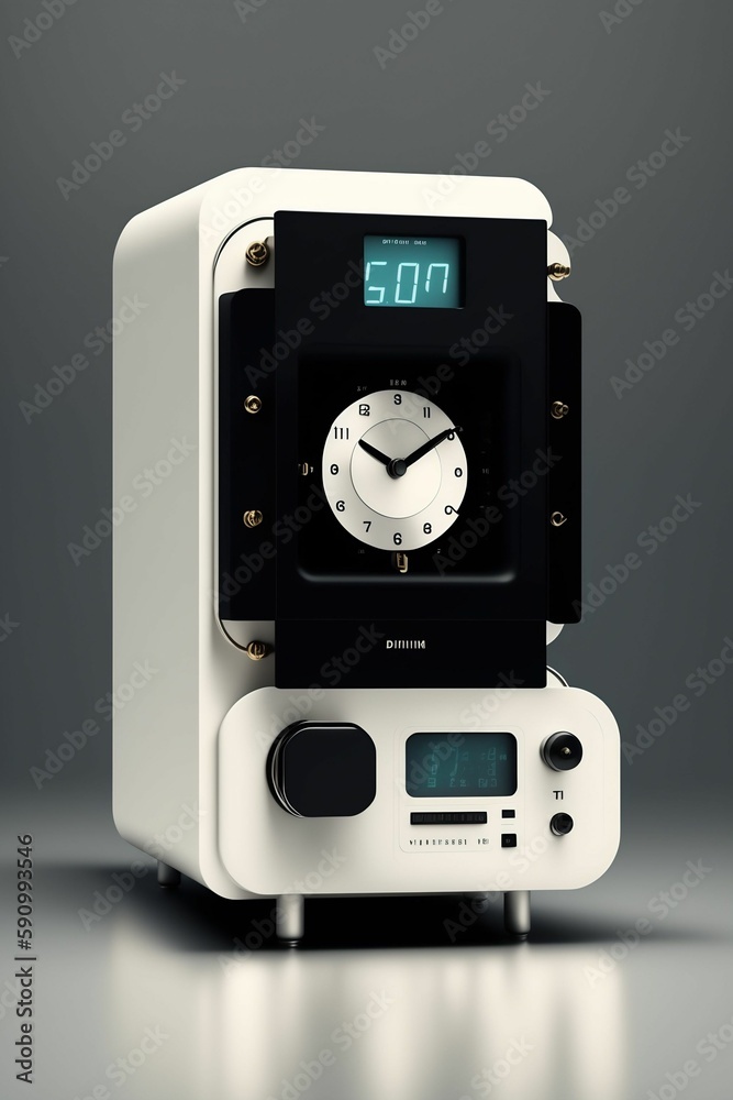 Fototapeta premium illustration of a digital thermometer
