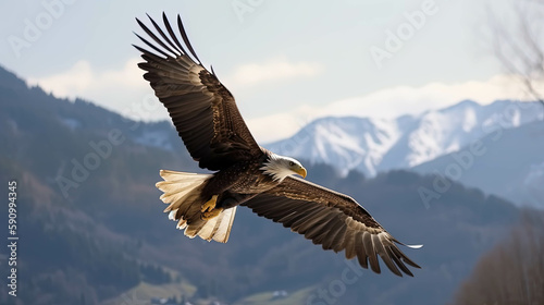Fotografija The Mighty Hunter : Bald Eagle Captured in Stunning 35mm Detail