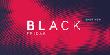 Black Friday sale banner. Original poster for discount. Bright abstract background with text.