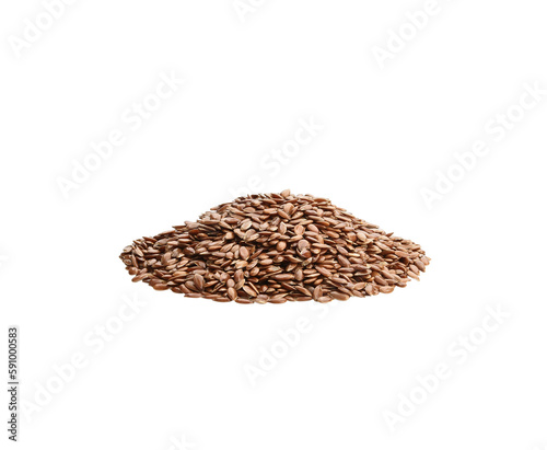 Flax seed on transparen png.