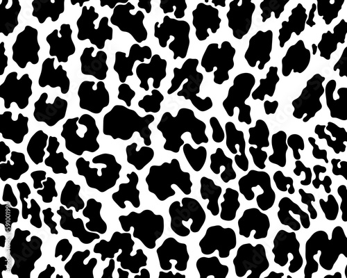 Vector black cheetah  leopard and jaguar skin print pattern animal seamless for printing  cutting  stickers  web  cover  wall stickers  home decorate and more.
