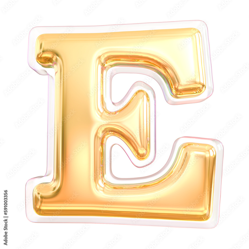 3d Letter E Gold Font 3d Letter E Gold Font