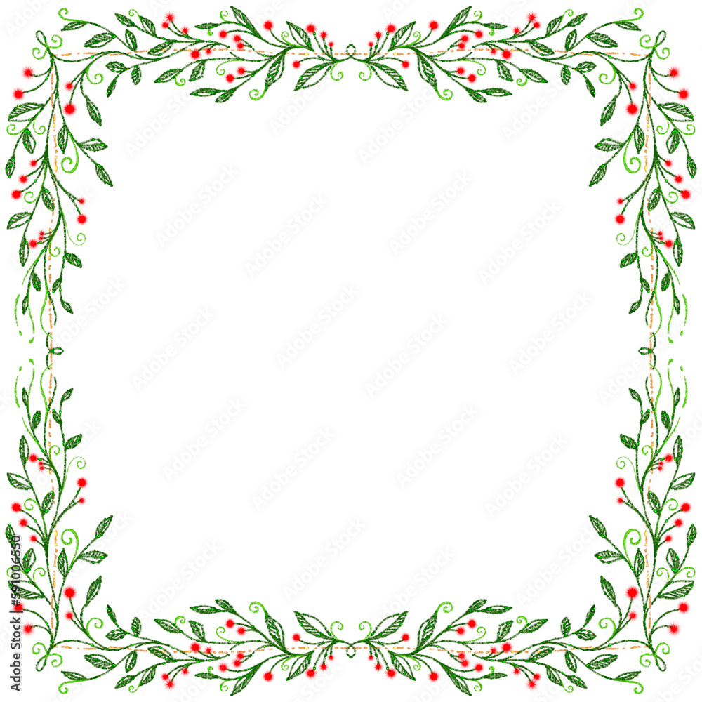 Obraz premium Glitter Christmas frame 