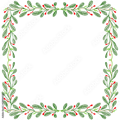 Glitter Christmas frame 