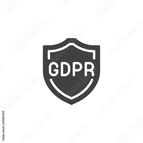 gdpr data protection vector icon