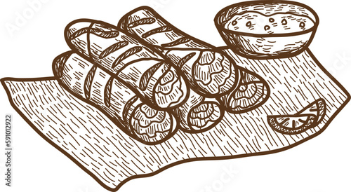 Mexican Food Doodle 