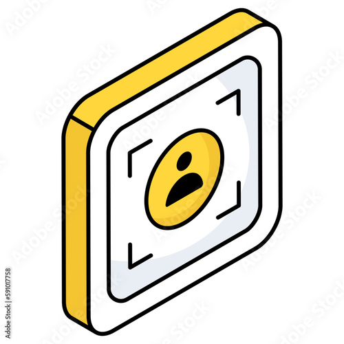 Trendy vector design of profile scanning 