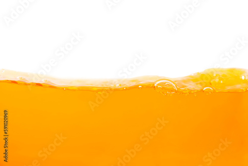 orange juice splash in glass