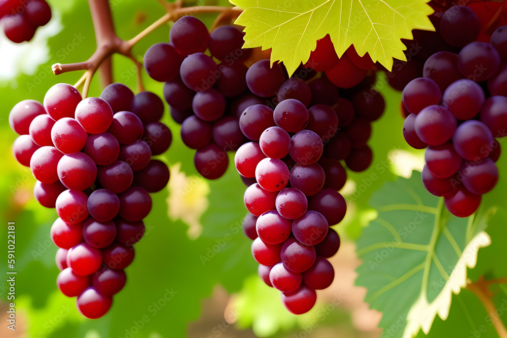 red grape isolated on white